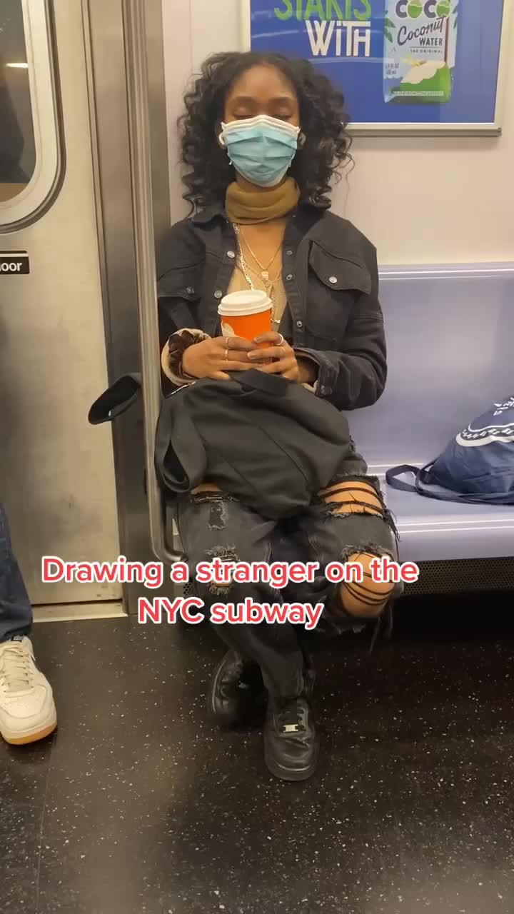 Adding the highlights was sooo fun!!! #artistoftiktok #artober #nycsubway #trending #viral