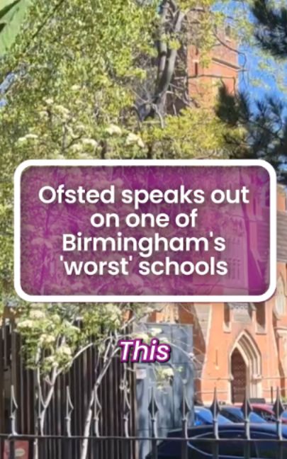 The school received 'urgent improvement' notes on two vital sections - while other areas were told they 'need improvement'. #school #birmingham #westmidlands #youngpeople #students