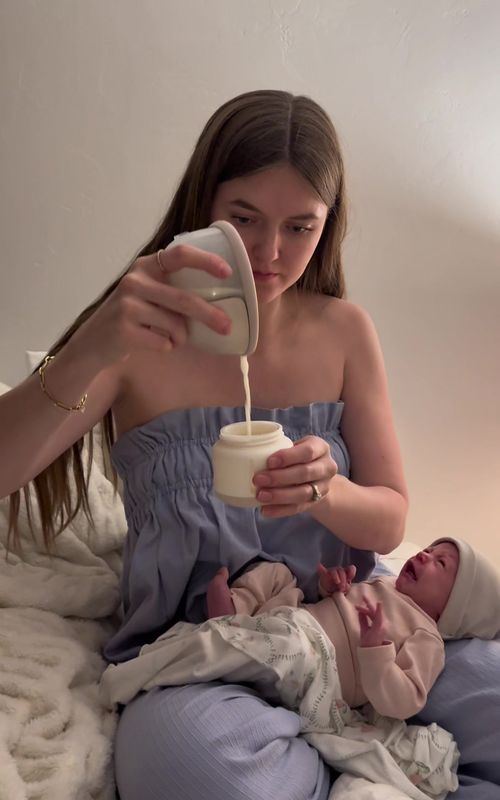Nights with my newborn girl ✨🍼💕#Newborn #NightRoutine#ASMR #Utah #USA 