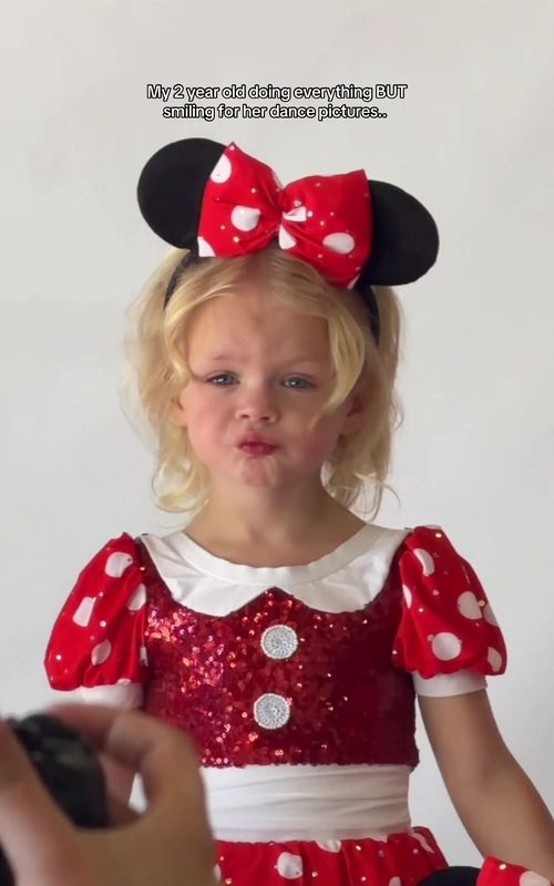 June really said "yeahhh you're not getting a smile from me today" #dancepictures #funnytoddler #momlifebelike #toddlermom #pictureswithkids 