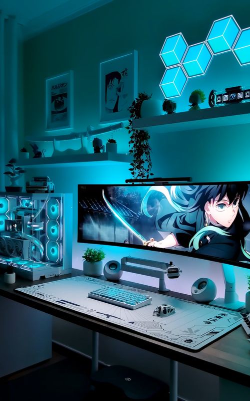 Run to me...🩵🤍 #fyp#gaming#GamingSetup#custompc 