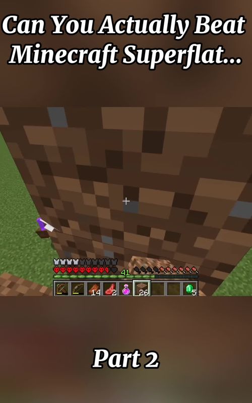 |Credit:Mud Flaps| Can You Actually Beat Minecraft Superflat #Minecraft #minecraftbuilding #game #viral #minecraftchallenge 