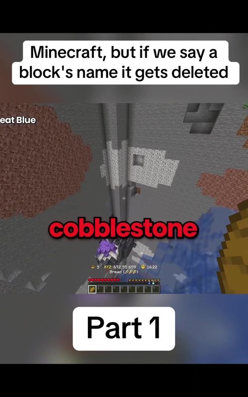 Minecraft, but if we say a block's name it gets deleted#Minecraft #fyp #viral 