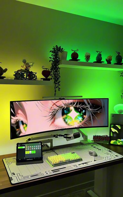 💚🌱 #setupinspiration #gamingpc #gamingroom #explore #fyp
