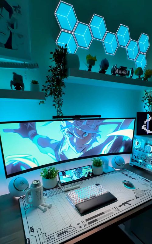 Most requested setup items 🔥 #fyp #GamingSetup #gamingpc #gaming #desksetup 