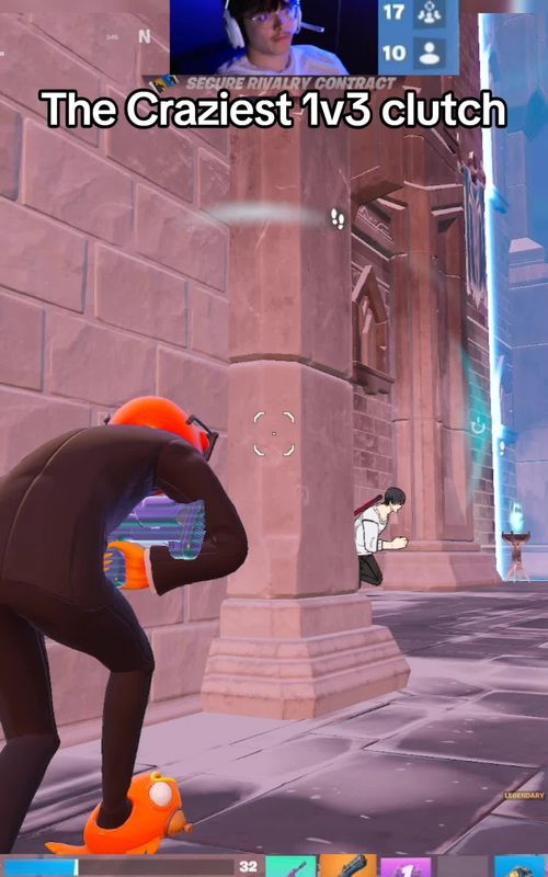 athe craziest 1v3 clutch! #fortnite #fortnitebattleroyale #zerobuild #solovssquad #fortniteclips 