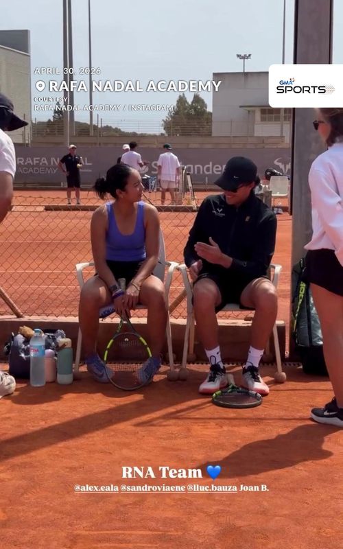 BACK TO THE GRIND 🇵🇭💪 Alexandra "Alex" Eala is back at the Rafa Nadal Academy ahead of her scheduled participation in the Italian Open. Eala has resumed training at the academy, according to its Instagram story on Thursday. The Filipina ace recently withdrew from the WTA 125 Catalonia Open following her stint at the Madrid Open, where she exited in the Round of 64 in singles and the Round of 16 in doubles. She now shifts her focus to the Italian Open, which is set to begin next week. COURTESY: Rafa Nadal Academy / Instagram
