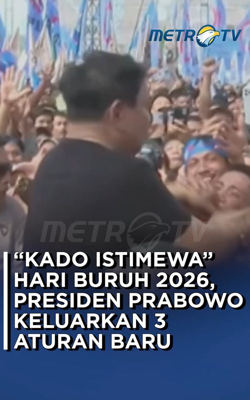 Presiden Prabowo Subianto memberikan kado istimewa bagi para buruh dan pekerja pada peringatan Hari Buruh Internasional 2026 atau May Day. Presiden mengeluarkan tiga aturan baru berupa Keputusan Presiden dan Peraturan Presiden yang menjamin kesejahteraan serta perlindungan bagi buruh dan pekerja. #metrotv #tiktokmetrotv #beritatiktok #viral #beritaviral #fyp #mayday #hariburuh #monas #prabowo #presidenri #mayday2026 #buruh #prabowosubianto