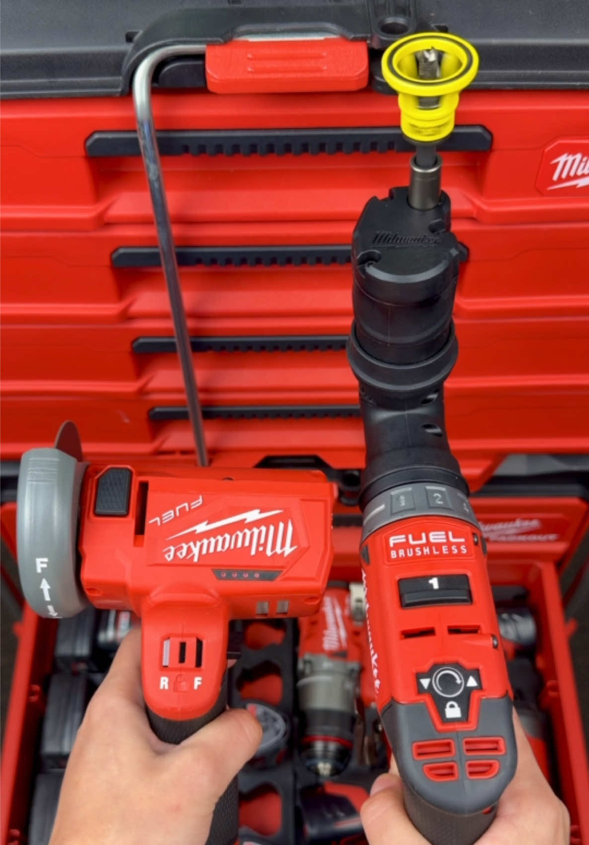 Cut Off Tool + M12 Installation Driver… all in one Drawer🔥 No loose gear. No wasted space. Heads underneath. Bits sorted. Everything ready to grab. Two inserts. One clean system 🔥 #milwaukeepackout #milwaukeetools #packoutislife #toolorganization #milwaukeepackoutsystem 