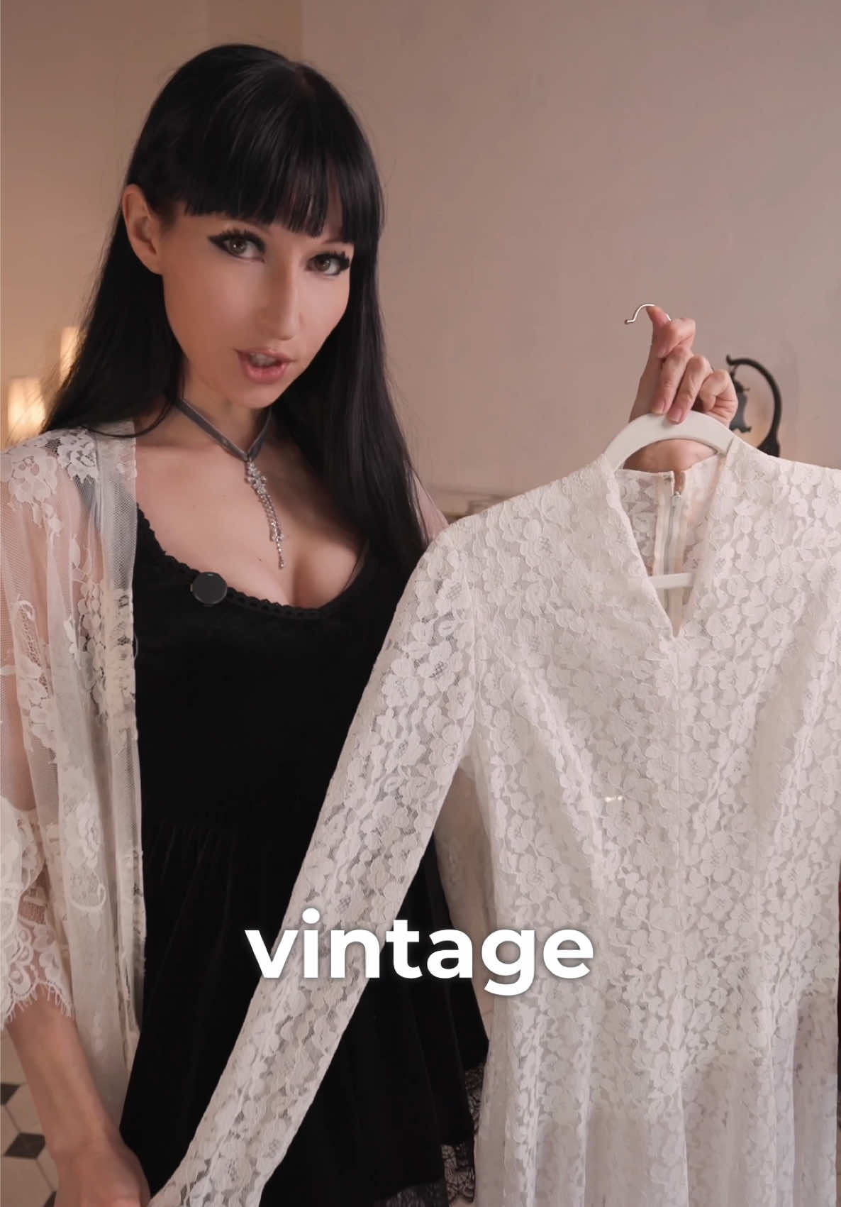How to style a sheer vintage wedding dress AD #letsgetdressed afg12 for 12% off