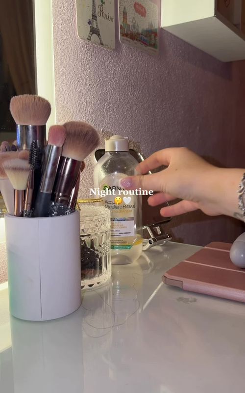 Hi)🤍 #asmr #asmrroutine #nightroutine #asmrnightroutine