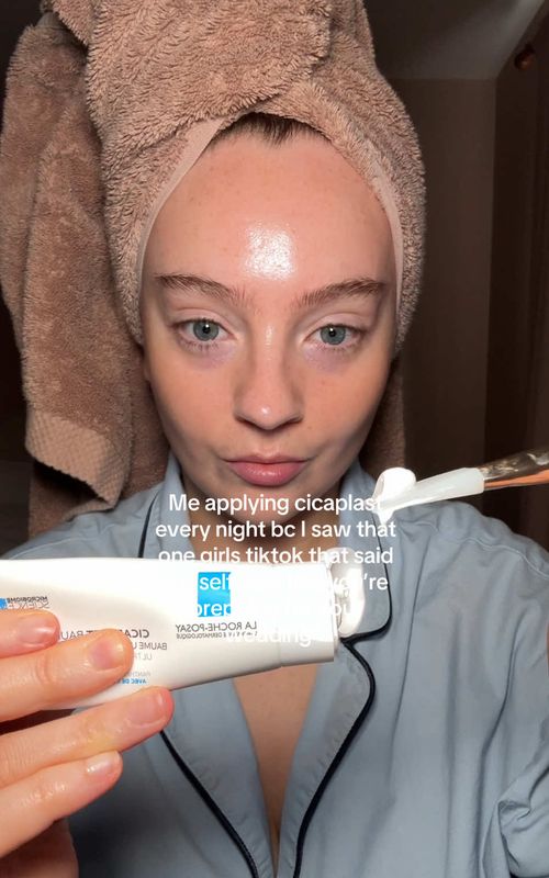 ad Wedding skin prep - no fiancé necessary! @La Roche-Posay cicaplast the multi use queen. I use as an overnight mask, dry lip treatment and sensitive skin soother when I’ve overdone retinol #skintok #larocheposay #cicaplast #wedding #GlowUp 
