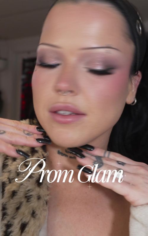 PROM MAKEUP TUTORIAL ✨🪩 #prom #prommakeup #makeup #softglam #makeuptutorial 