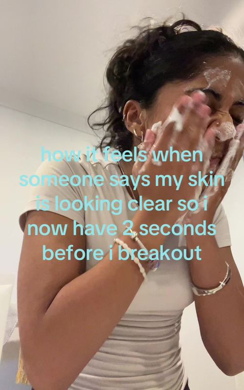 reverse psychology on my skin please and thanks #fyyy #skincare #reversepsychology #yellowfont #riririot 