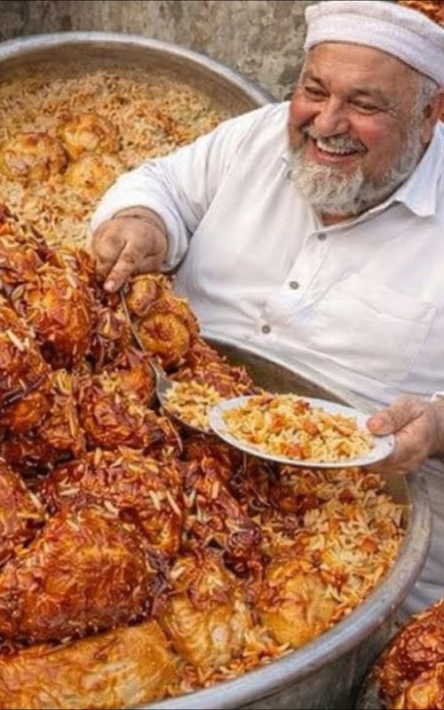 Afghan Street Food Giant! 100KG Kabuli Pulao | Massive Beef Cooking Experience #food #street #cooking #experience #Foodie #streetphotography