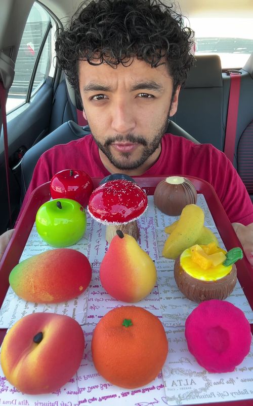 Trying Beautiful Fruit Pastries🍑🍒🍊 #FoodTiktok #mukbang #pastries #dessert #Foodie @Altadena 