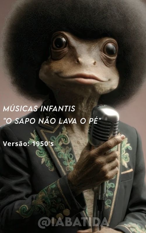 Músicas Infantis - O Sapo não lava o Pé - 50s #remix #AI #IA #coversong #Iabatida #retro #music #parody #soul #50s #1950 #musicainfantil #sapo #saponaolavaope