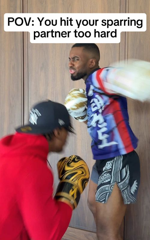 Bro was NOT blessed 😭 #boxing #martialarts #boxingcomedy #boxingsparring #hardsparring 