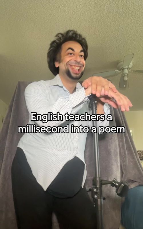 English teachers need to be stopped 😭😭 #skit #relatable #school #funny #teacher 