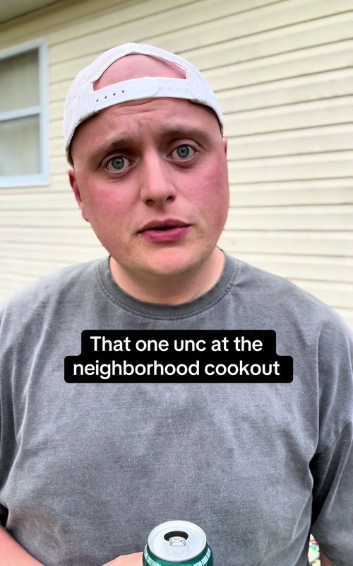 That one unc at the neighborhood cookout #comedyskit #funnyskit #skitcomedy #manchild 