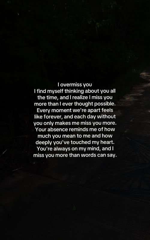 I overmiss you. #lovequotes #romancequotes #couplestok #reallove #relationshipquotes 