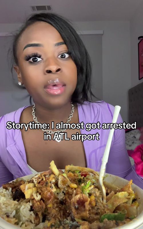 Never again! Mind you she was like 45 years old. #storytime #imofficialm #airport 