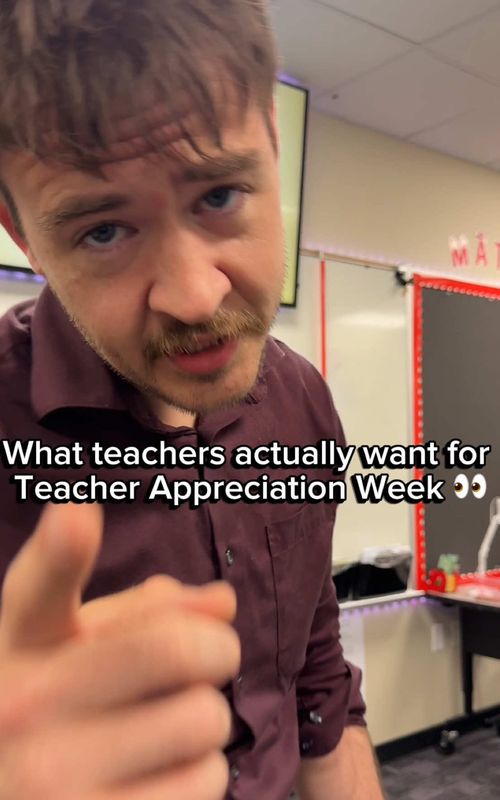 Teacher Appreciation Week is coming up and parents always ask what to get… Honestly, the things that have meant the most to me weren’t the expensive gifts.  It’s the notes. The specific memories. The moments where a student shows you they actually felt something in your class!  That’s the stuff I keep forever.  Teachers, drop your favorite gifts in the comments so parents can get more ideas!! Parents, read through these comments, there will be some really good ones #TeacherAppreciationWeek #TeacherLife #3rdGradeTeacher #TeacherTok #TeacherTips