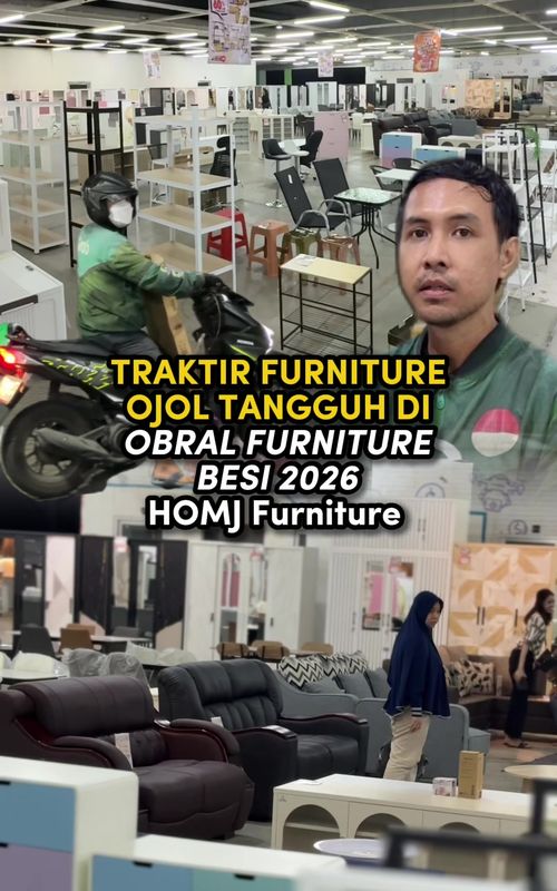 KETERLALUAN!! Sudah Terlanjur Senang Dapat Orderan Besar, Ojol Single Parent ini Malah Jadi Korban CANCEL SEPIHAK. 🤬😖 Tapi endingnya senyum penuh syukur kok. Baik untuk mas Ojolnya, ataupun kamu yang nonton. Karena kita kaih kejutan pak Ojol, dengan kita traktir Furniture di event OBTAL FURNITURE BESI 2026 @homj_furniture #creatorsearchinsights #VIRALLL #SerunyaDiTiktok #cancelojol #berbagi 