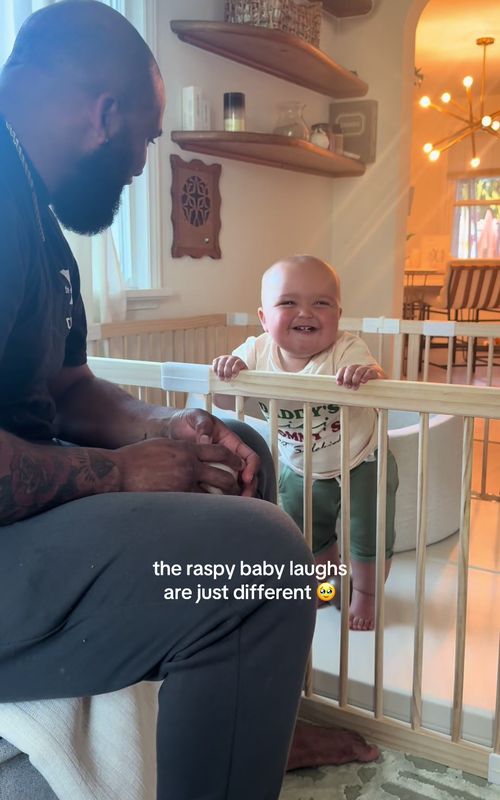 That raspy little giggle gets him out of everything 😭 #babiesoftiktok  #MomsofTikTok  #babyboy  #babylove  #babyfever 