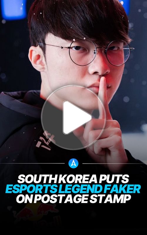 Lee Sang-hyeok, better known as Faker, has been honored by the South Korean government with his own commemorative postage stamp.  The League of Legends superstar is widely considered the greatest player in esports history.  Over his career, Faker has won six World Championships, two Mid-Season Invitationals, and numerous domestic titles.  The stamp was announced by South Korea’s Postal Business Headquarters and will go on sale in October 2026.  It marks the first time an esports player in the country has ever appeared on an official government stamp.  The recognition reflects Faker’s huge impact on esports and how competitive gaming is increasingly being viewed alongside traditional sports. #faker #esports #gaming #southkorea