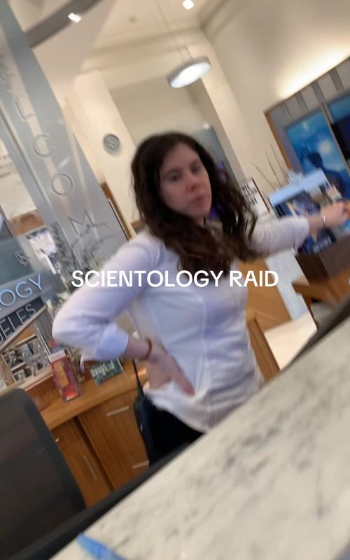 shannon wasn’t too happy #scientology #raid #itsacult #speedrun #fyp 