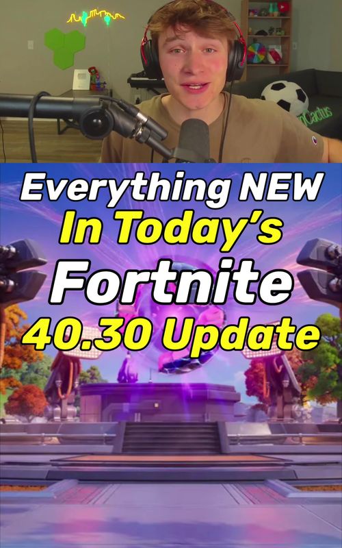Fortnite 40.30 Update #fortnite #fyp 
