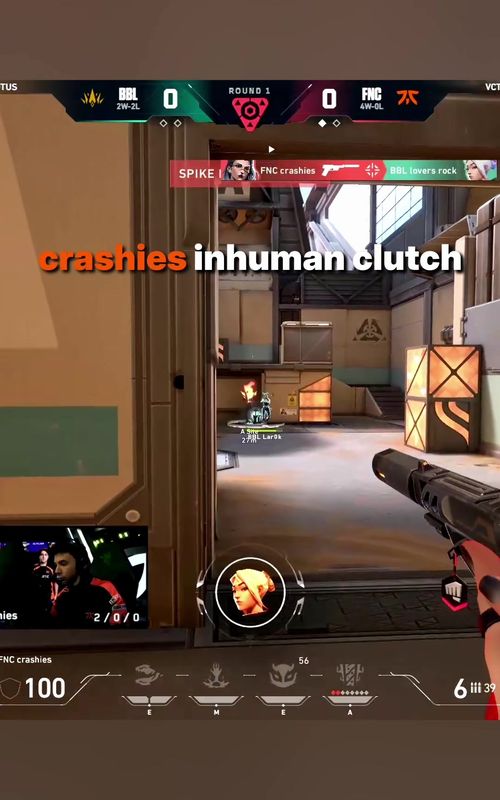 CRASHIES CLUTCHES IT UUUUP 🫵 #Valorant #valorantesports #fnatic #valorantclips #esports 