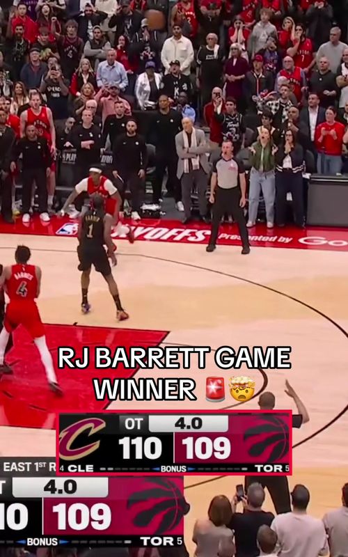 OH MY GOODNESS RJ! 😭🚨 #NBA #raptors #cavs #playoffs #NBA 
