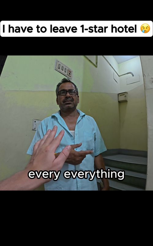 this man deserves an award 🥇 (pandit?) #hotel #travel #hotelreview