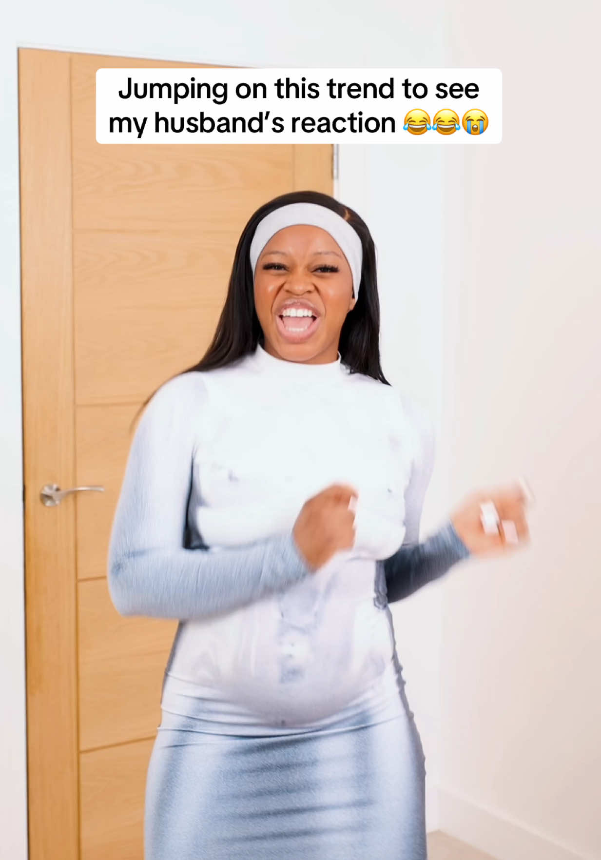 Jumping on this trend to see my husband’s reaction 😂😂😭😭 #fyp #viral #viralpost #funny #baby 