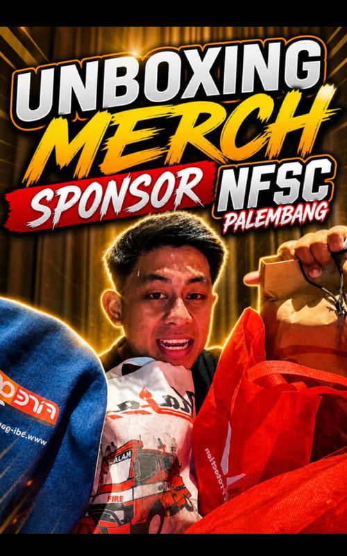 Unboxing merch sponsor yang ada di NFSC di kota Palembang #pemadamkebakaran #damkarindonesia #becanda #damkarcore 