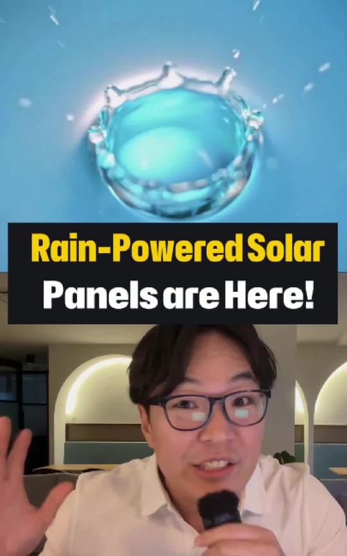 Rain-powered solar panels? Sounds impossible but it’s real. Scientists have developed a new type of solar panel that generates electricity from raindrops, turning one of solar energy’s biggest weaknesses into a powerful advantage. In this video, you’ll discover how this breakthrough technology works using advanced perovskite cells and why it could reshape the future of clean energy. Imagine systems that generate power from sun, rain, and movement all working together. If you’re interested in sustainability, future tech, and the next evolution of renewable energy, this is something you need to see. I publish stories like this every Friday with my personal notes. Sign up using the link in my bio. If you found value, hit like and subscribe Comment: Would you install rain-powered solar panels on your home? #solarpower #cleanenergy #innovation #Science #Sustainability 