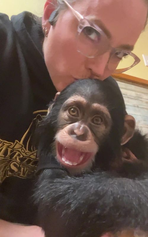 #kisses for Vānara #lol #cute #cutebaby #cuteanimals 