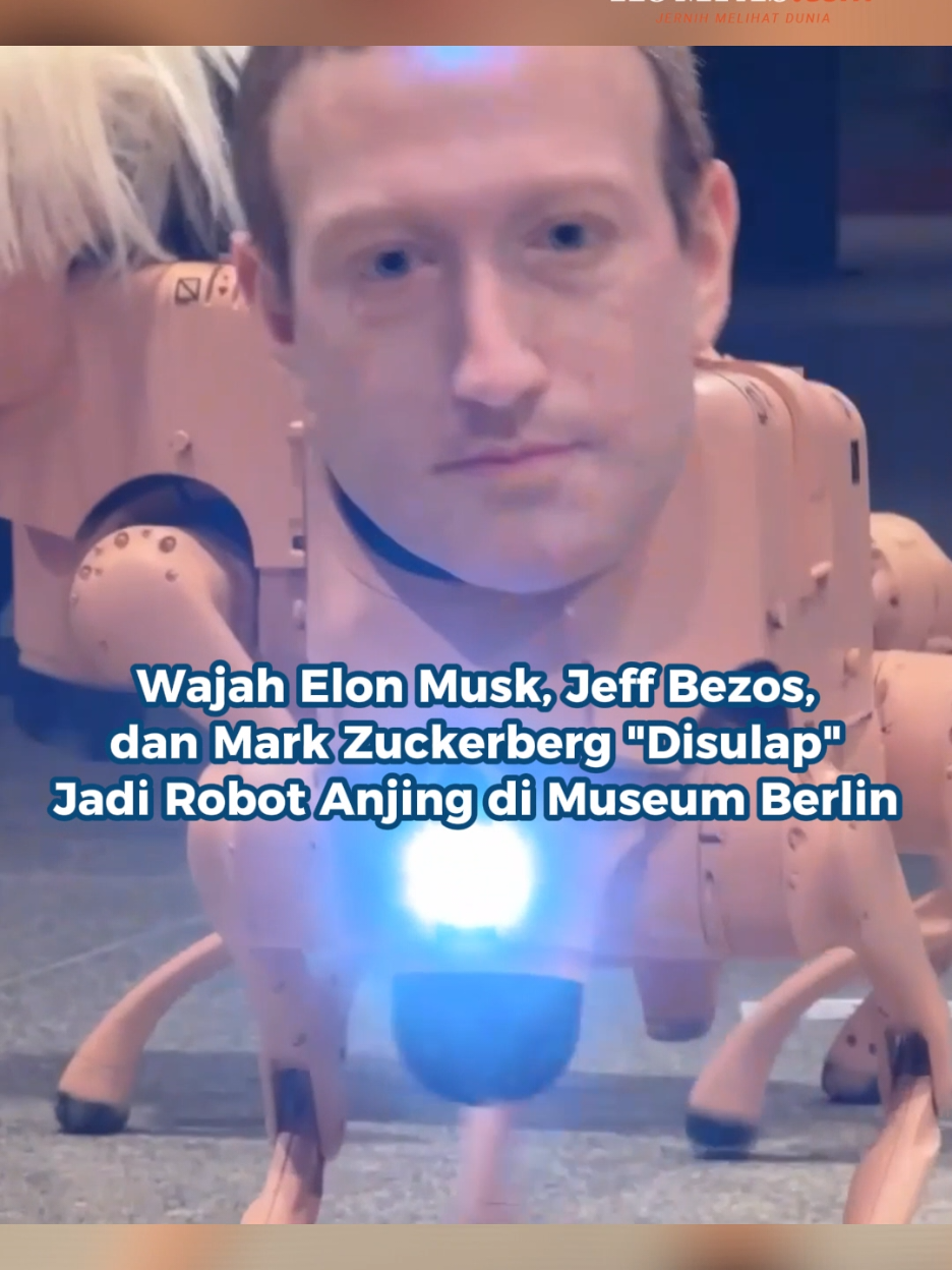 Seniman Amerika Serikat (AS) Mike Winkelmann atau yang dikenal sebagai Beeple menghadirkan instalasi “Regular Animals” di Berlin dengan menampilkan robot anjing berwajah tokoh-tokoh dunia.   Di antara tokoh-tokoh itu, ada wajah tiga tokoh teknologi dan bisnis global yaitu pengusaha maha kaya pemilik Tesla, SpaceX, X, dan xAI, Elon Musk, lalu pendiri Amazon, Jeff Bezos, serta pendiri Facebook dan Chairman Meta, Mark Zuckerberg. Karya ini dipamerkan di Neue Nationalgalerie dalam rangka Gallery Weekend Berlin. Robot-robot tersebut dilengkapi kamera terintegrasi yang merekam lingkungan sekitar, lalu mencetak gambar yang kemudian diproses oleh sistem akal imitasi (AI) sesuai gaya budaya, artistik, atau ideologi dari masing-masing tokoh yang ditampilkan. “Di masa lalu, kita melihat dunia melalui lensa para seniman dan orang-orang seperti itu. Sekarang pandangan dunia kita dibentuk oleh miliarder teknologi yang mengendalikan algoritma canggih yang menentukan apa yang kita lihat dan apa yang tidak kita lihat. Jadi itu adalah pergeseran besar.” ujar Beeple. Sumber: Viory Kreatif: Blanka Rahel Maretha Joanne Produser: Glori K. Wadrianto ~R #Berlin #Global #Cut 