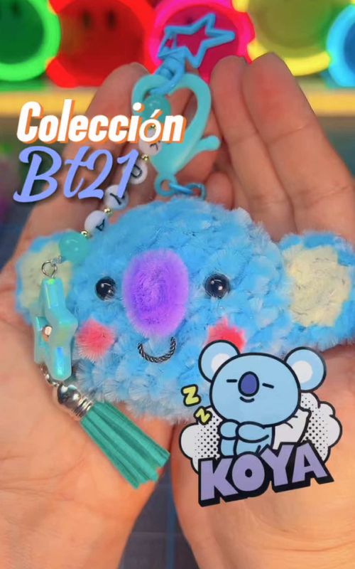 KOYA Bt21  🐨 ✨TUTORIAL✨koala de limpia pipas Colecion bt21  CUÁL SEGURA? #limpiapipas #bt21 #koala #diyprojects #tutoriales 