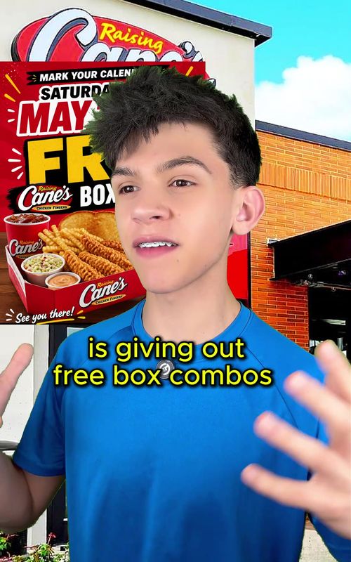 Are you going to Rasing Canes on May 2nd??👀🐓 #moneyhacks #savingstips #fastfood #rasingcanes #canes 