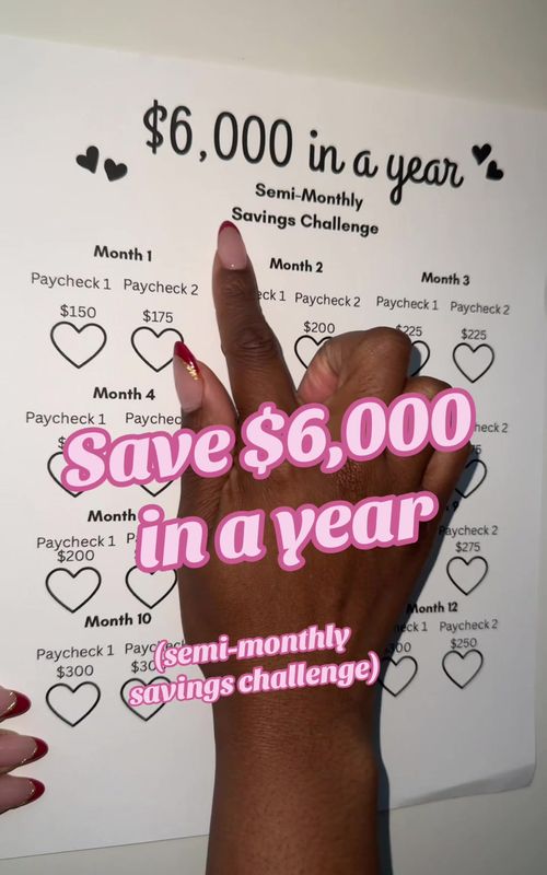 POV: you get paid twice a month and you’re DONE being broke 😭💸 This challenge helps you save $6,000 in a year. No guessing, just follow the plan | template link in bio ✨ #savingschallenge #savingchallenge #savingmoney #Budgeting #moneytips 
