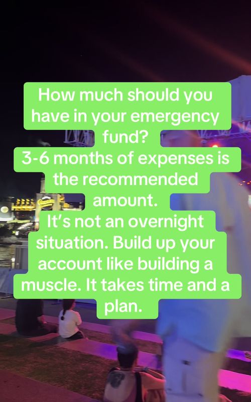 How much should you actually have in your emergency fund? Most people hear ‘3–6 months’… but don’t know what that means for them. Your number depends on your life, not a rule online. DM ‘SAVE’ and I’ll help you figure yours out #moneytips #financialeducation #Budgeting #howmoneyworks 