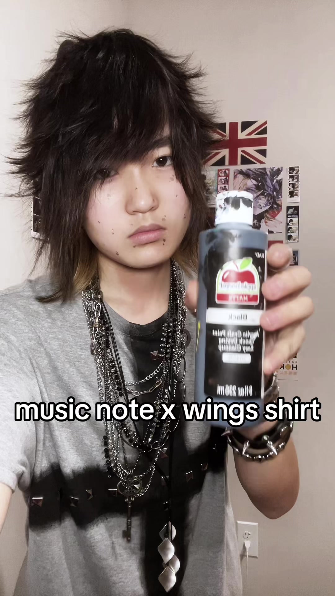 zayfeng music note x wings polo shirt || shoulder design from jeremy scott adidas jacket #diyfashion #customclothing #swag #altfashion #outfitinspo