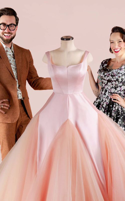 Making a Met Gala Gown! This is a DREAM collaboration that has been in the works for almost a year. We wanted to create a pattern that would emulate the grandness that you would see on the Met Gala red carpet, but distill it down into a sewing pattern that was approachable, for those of you who sew at home. This is the “Etoile” Bodice and Skirt. You can find the bodice on @Gertie ‘s patreon, and the skirt on @gunnar ‘s patreon! The links are in each of our bios.  🎀A huge thank you to @Stevie Rosalie for the gorgeous hairstyling  🌸 Boscobel Gardens,  Thank you for letting us film and shoot on your gorgeous grounds!  #metgala #fashion #redcarpet #vintagedress sewing
