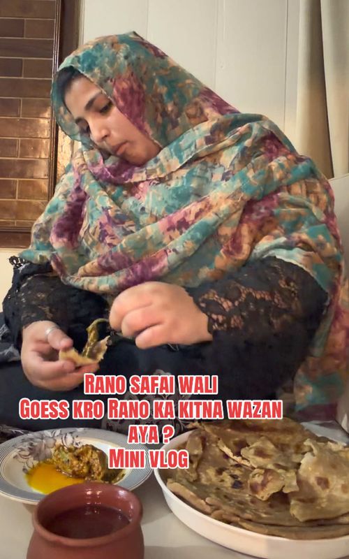 Goess kro Rano ka kitna wazan aya? #ranosafaiwali #foodies #cooking #nightroutine #for 