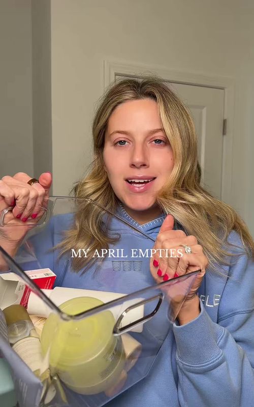 MY APRIL EMPTIES🗑️  #emptiesreview #empties #skintok #skincareiuse #bestskincare @CYKLAR @Naturium @byoma @imfrom_us @Dr. Dennis Gross Skincare @Olehenriksen @Gisou @Billie 