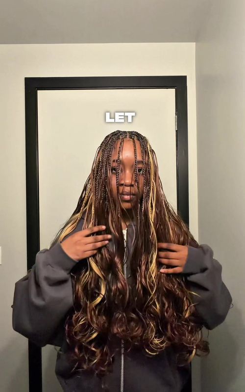 Always trust the process 🥹 I used colors 33 and 27! #frenchcurlbraids #hairtok #doingmyhair #braidstyles 