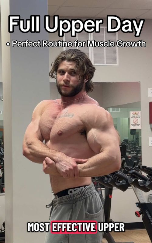 Complete Upper Body Workout | Perfect Routine for Muscle Growth 📈 • DM “FIT” For Coaching Info + Programs in Bio • Controlled Insanity - Code “Tristan” #upperbody #upperbodyworkout #workoutroutine #GymTok #bodybuilding 